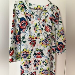 Boden Linen Colorful Tunic Dress